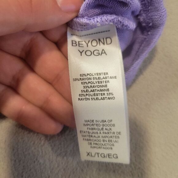 NWT Beyond Yoga Wrapped Up Pullover Top Purple Size XL - Picture 6 of 7